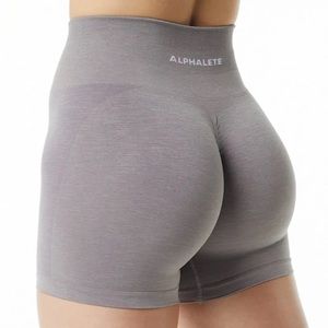 Alphalete Amplify Shorts in Storm Grey